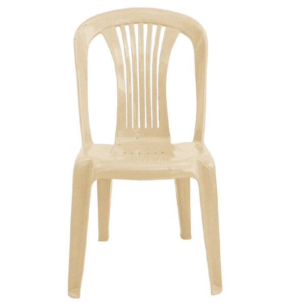 Καρέκλα "POSEIDON" πλαστική σε χρώμα μπεζ 42x49x86