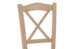 Καρέκλα καφενείου Santorini χιαστή άβαφο ξύλο 42x40x89εκ - Image 6