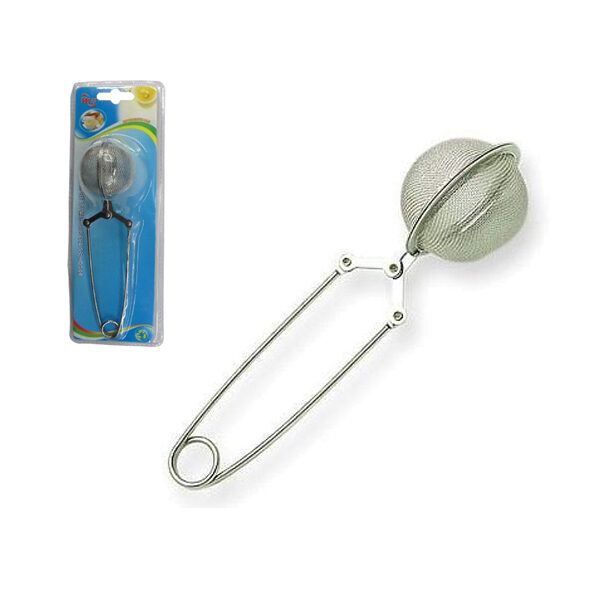 Μεταλλική μπάλα-σίτα με λαβίδα