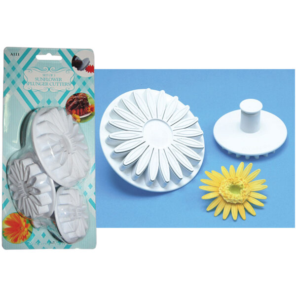 Σετ 3 πρεσαριστά κουπ πατ ζαχαρόπαστας – Σχέδιο μαργαρίτα