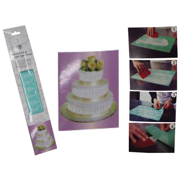 Σιλικονούχα βάση για δημιουργία δαντέλας από ζαχαρόπαστα