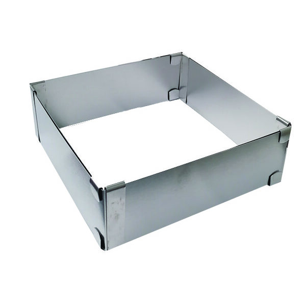 Φόρμα κέϊκ πτυσσόμενη 15x 15-28x 28 cm