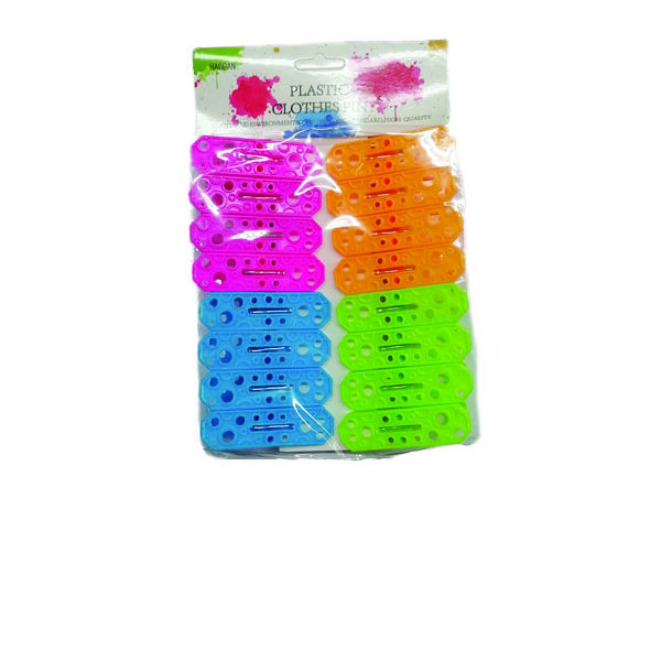 Σετ 16 πλαστικά μανταλάκια 6,5cm