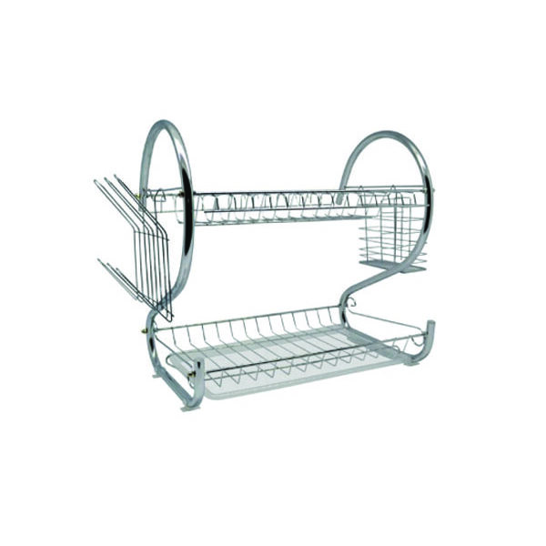 Πιατοθήκη διώροφη μεταλλική 40 cm* 40 cm