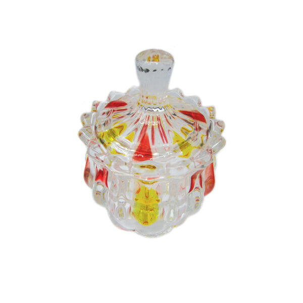 Γυάλινη φοντανιέρα με καπάκι 11 εκ.