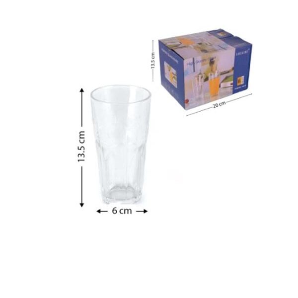 Σετ 6 γυάλινα ποτήρια νερού 29cl