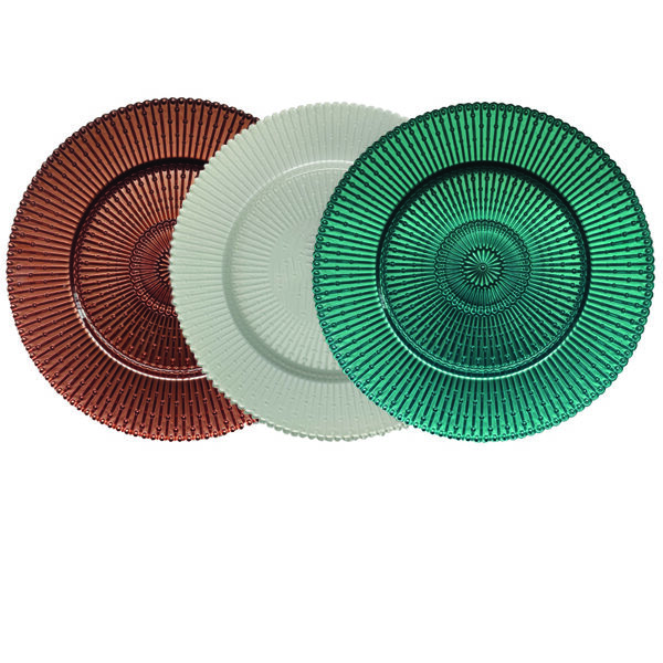 Διακοσμητική πιατέλα γυάλινη 32cm