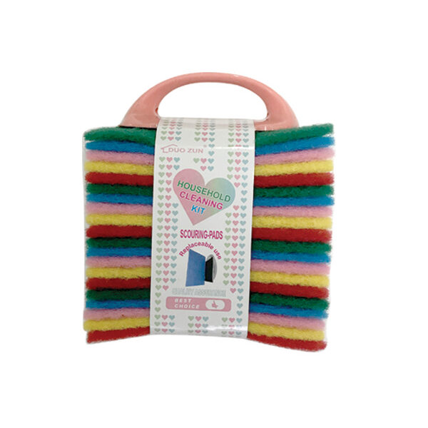 Σετ 20 φίμπρες καθαρισμού κουζίνας με πλαστική λαβή