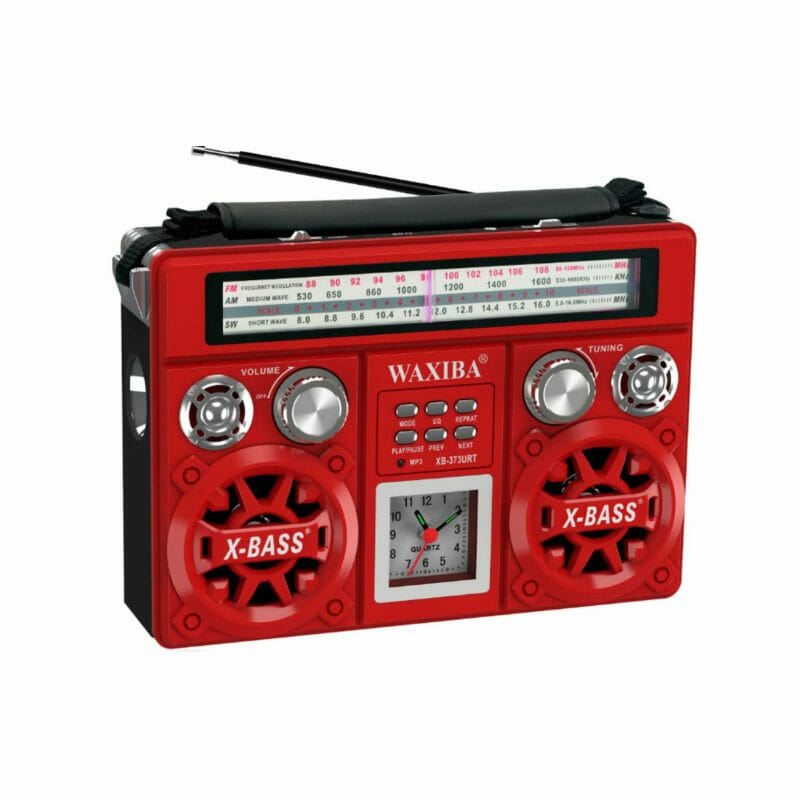 003736 Επαναφορτιζόμενο ραδιόφωνο - XB373BT - Waxiba - 003736 - Red - Image 1