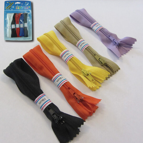 Σετ 5 φερμουάρ 19 εκ.