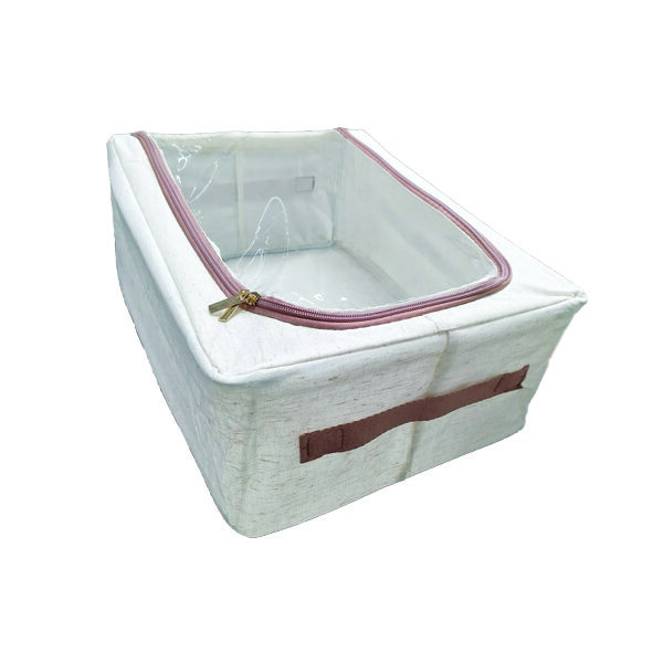 Θήκη αποθήκευσης υφασμάτινη με παράθυρο 30x 40x 15cm