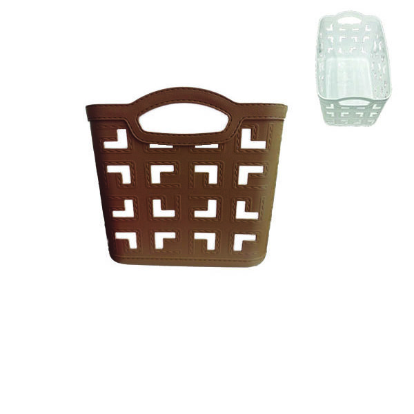 Πλαστικό καλάθι τύπου "δέρμα"