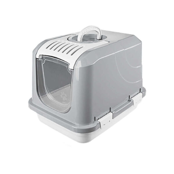 Λεκάνη γάτας κλειστή - Alice Lux - 50x37x38.5cm - 005272 - Grey