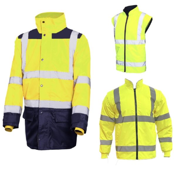 Μπουφάν εργασίας Astral ανακλαστικό κίτρινο-μπλε 5σε1 L