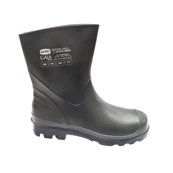 GTC Μπότες κνήμης Gaia PVC πράσινες No44