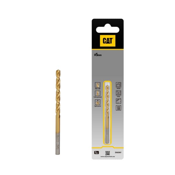 CAT Τρυπάνι τιτανίου HSS 5x86mm DA02007