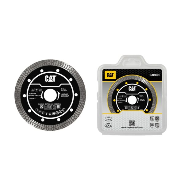 CAT Δίσκος κοπής διαμαντέ Turbo Super Thin (Gres) 115x22.23x1.4mm DA09031