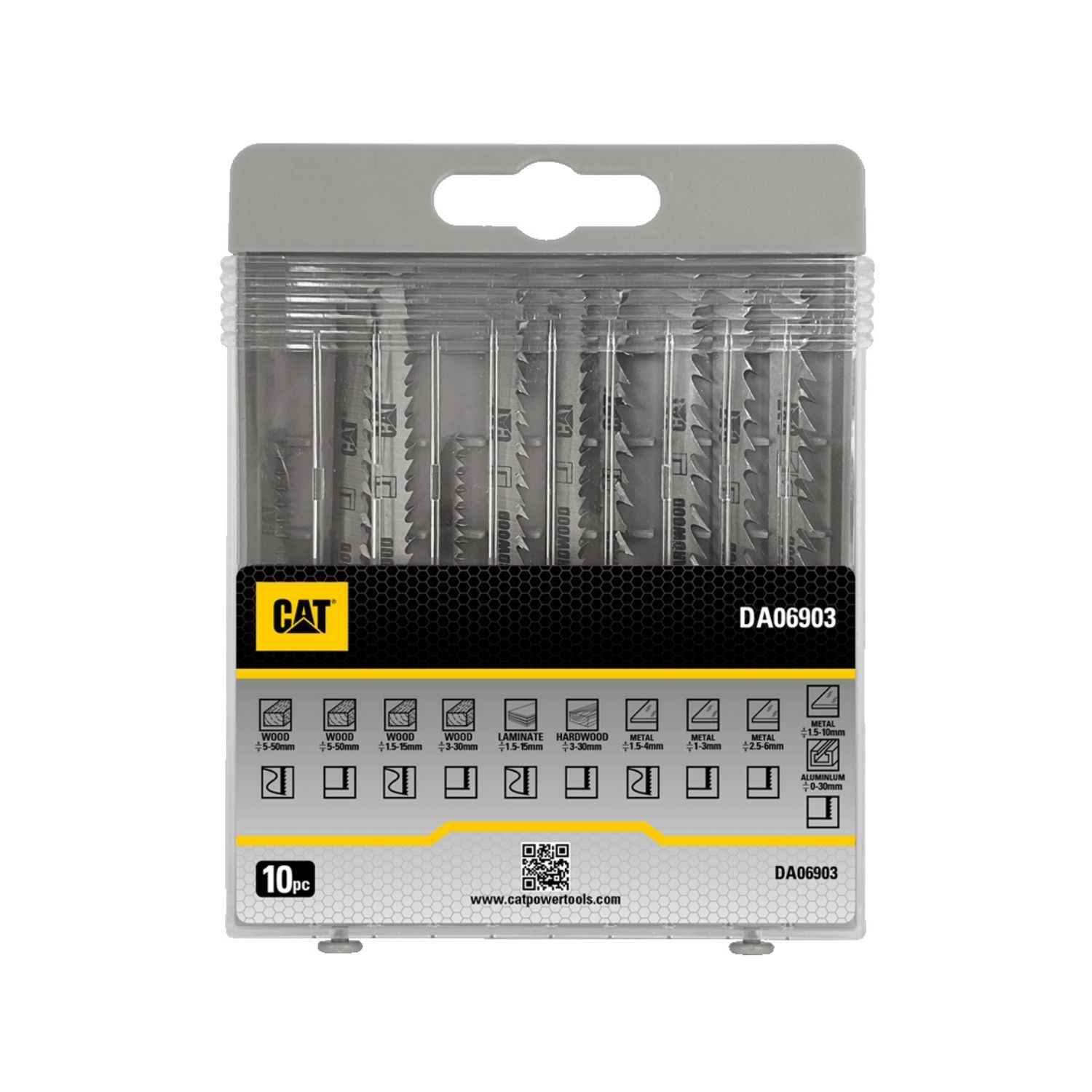 02-3442 CAT Λάμα σέγας ξύλου-μετάλλου σετ:10τεμ. DA06903 - Image 1