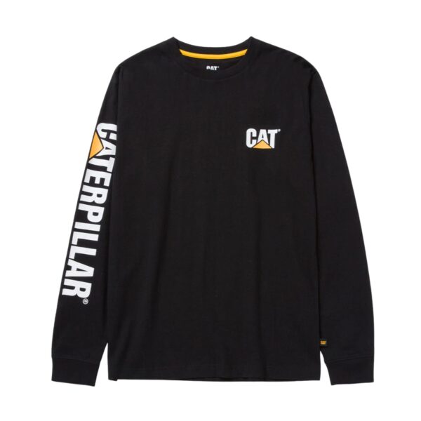 CAT Μπλουζάκι μακρυμάνικο trademark tee μαύρο M 1510034