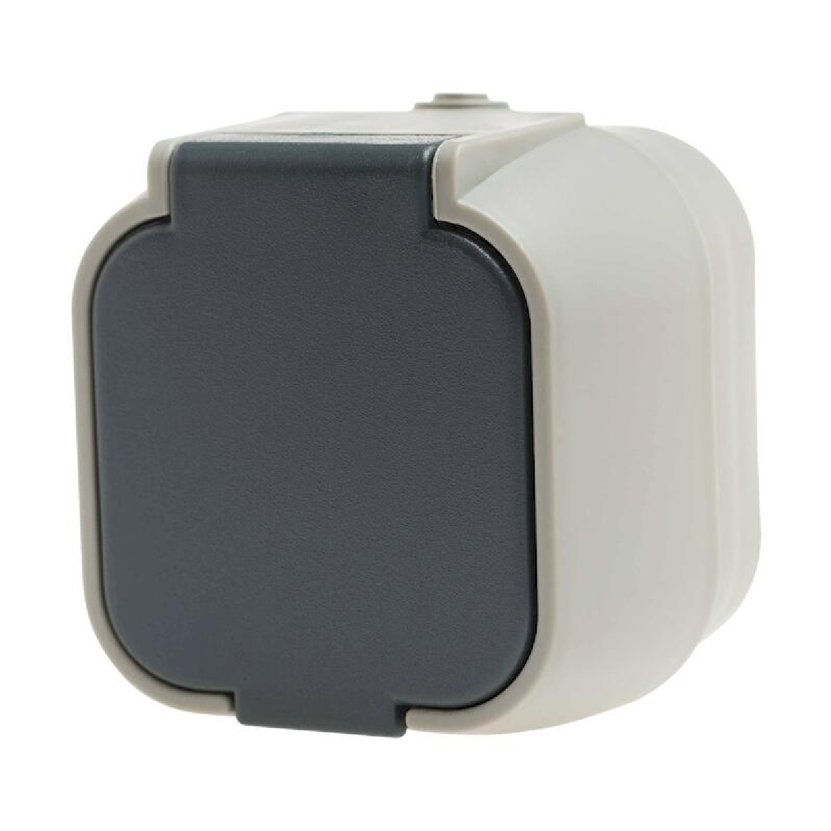 03-6326 GEYER Πρίζα μονή IP54 H2-B51GM - γκρι - Image 1