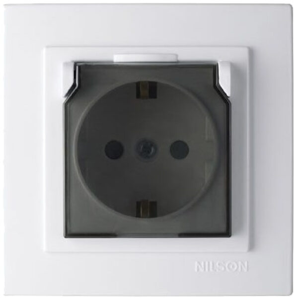 GEYER Πρίζα σούκο με καπάκι nilson 24111020