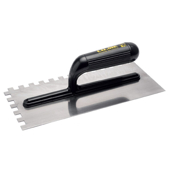 COME Σπάτουλα κόλλας πλαστική λαβή 8Χ8 280x120x0,6mm 320PL-C