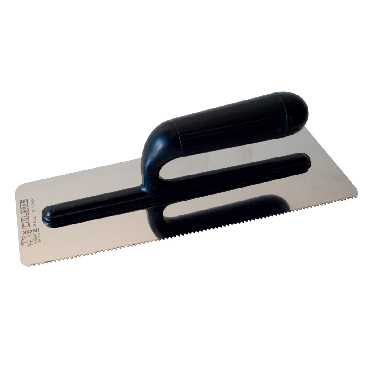 04-7605 COME Σπάτουλα stucco veneziano με δόντι inox 280x120x0,6mm 310pluh12 - Image 1