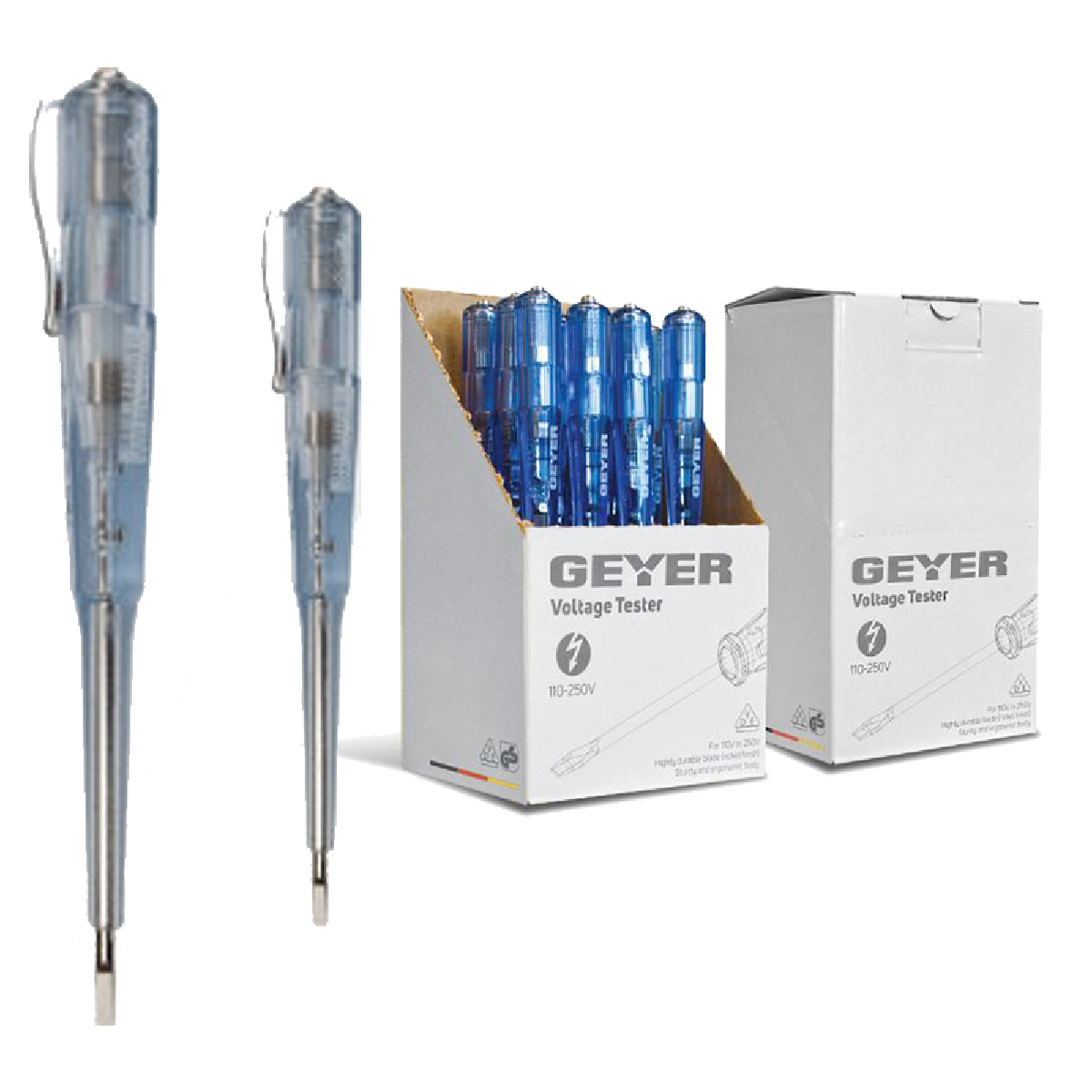 04-7761 GEYER Δοκιμαστικό κατσαβίδι 150-250v 3,5 x 180mm 6106 - Image 1