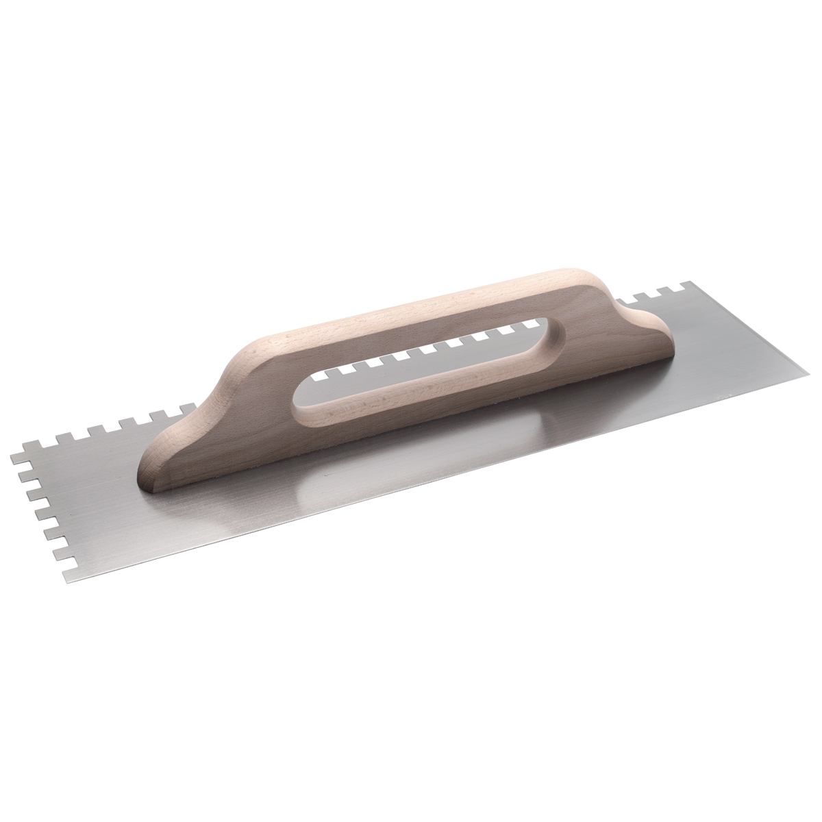 05-7424 COME Σπάτουλα κόλλας ξύλινη λαβή 8Χ8 500x140x0.6mm 321-C - Image 1