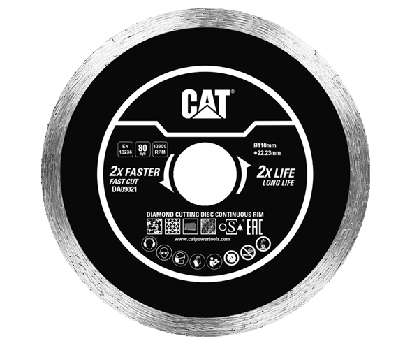 CAT Δίσκος κοπής διαμαντέ Continuous 110x22,23x1.6mm DA09021