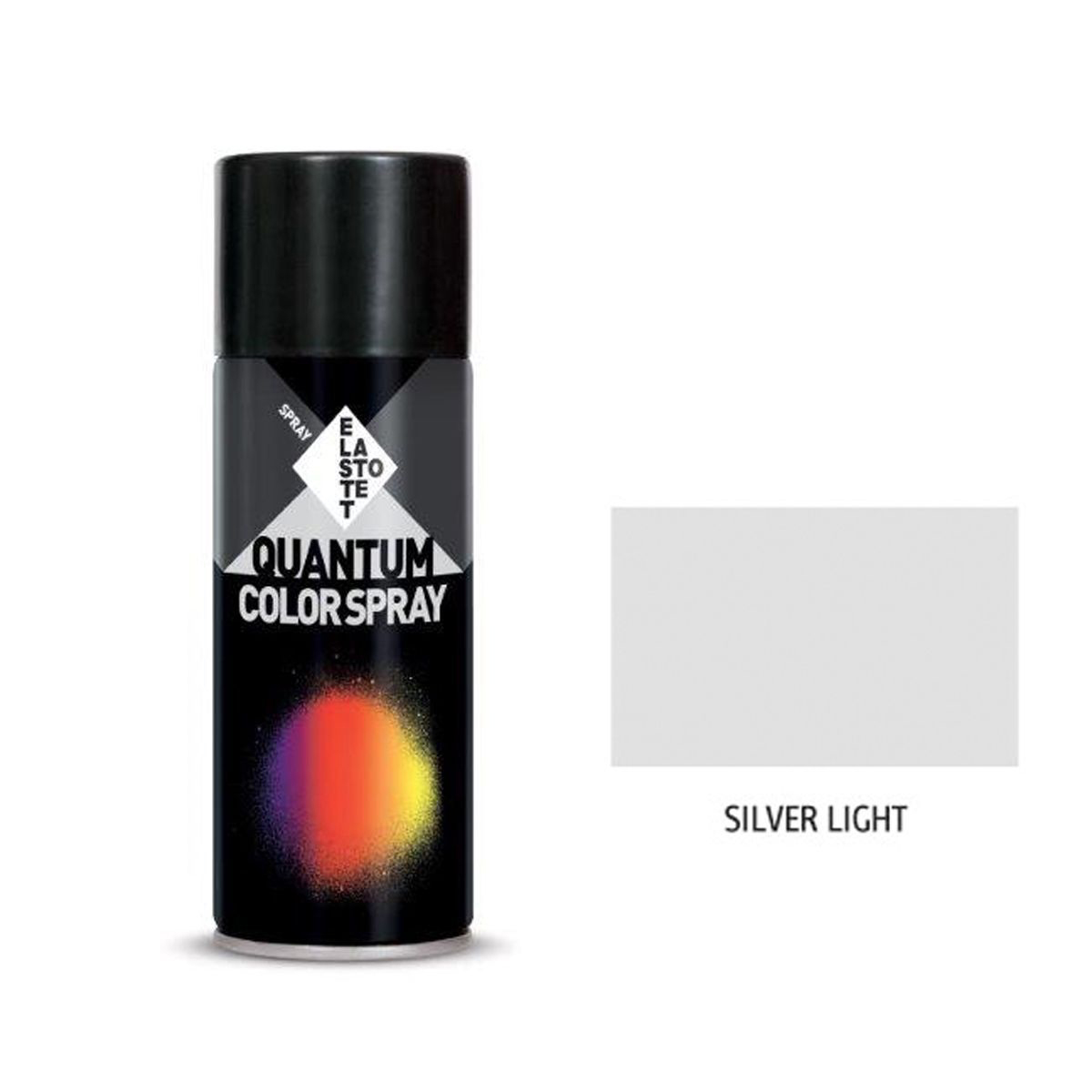 05-8701 Σπρέι ασημί μεταλλικό "silver light" Quantum 400ml - Image 1