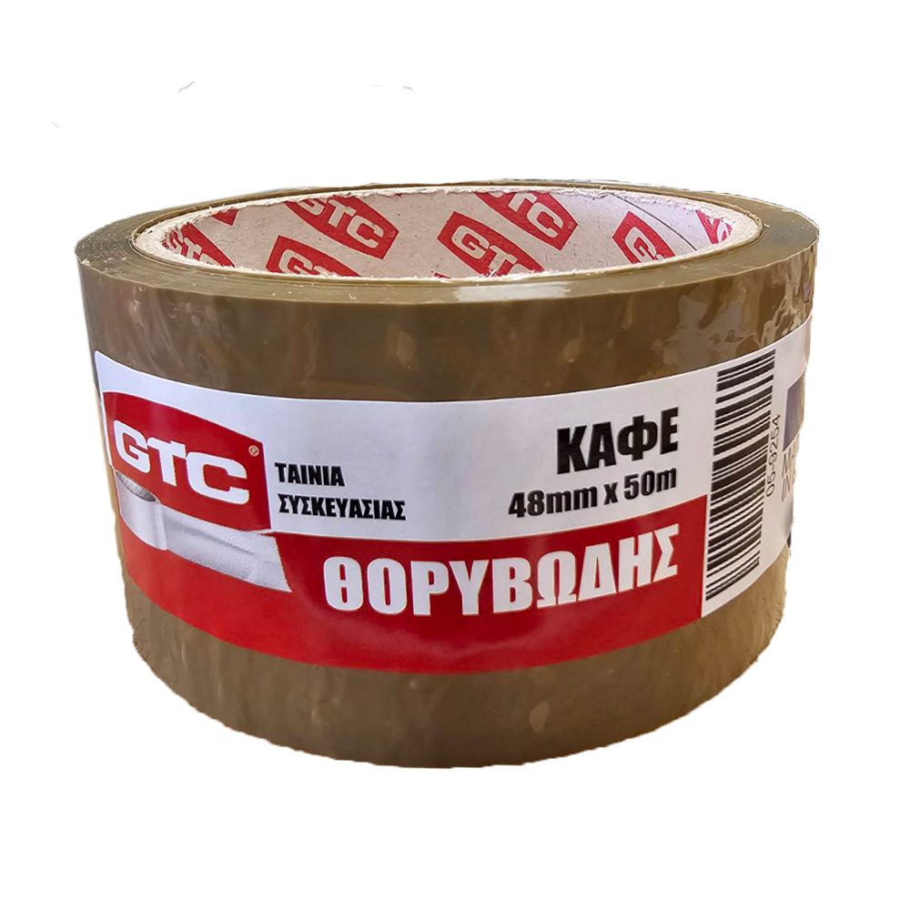 05-9254 GTC Ταινία συσκευασίας θορυβώδης καφέ 48mm*50m - Image 1