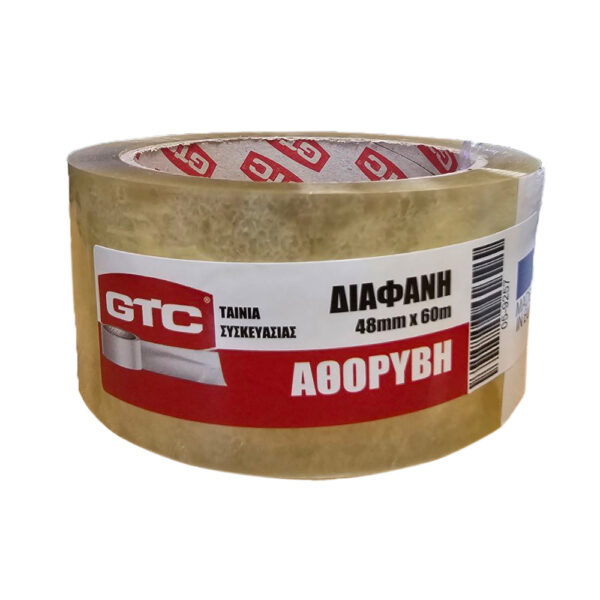 GTC Ταινία συσκευασίας αθόρυβη διάφανη 48mm*60m