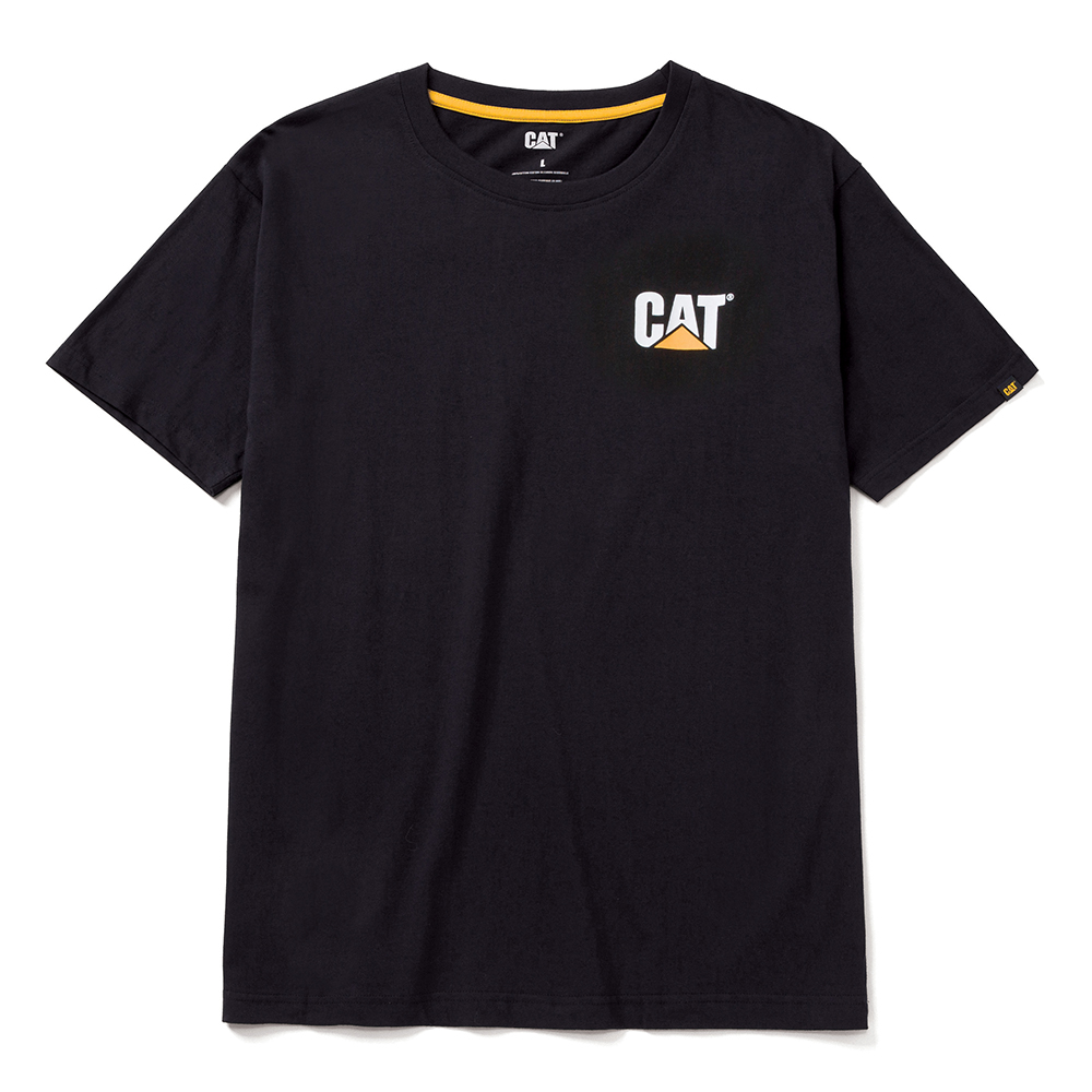 05-9374 CAT Μπλουζάκι κοντομάνικο μαύρο trademark tee M W05324 - Image 1