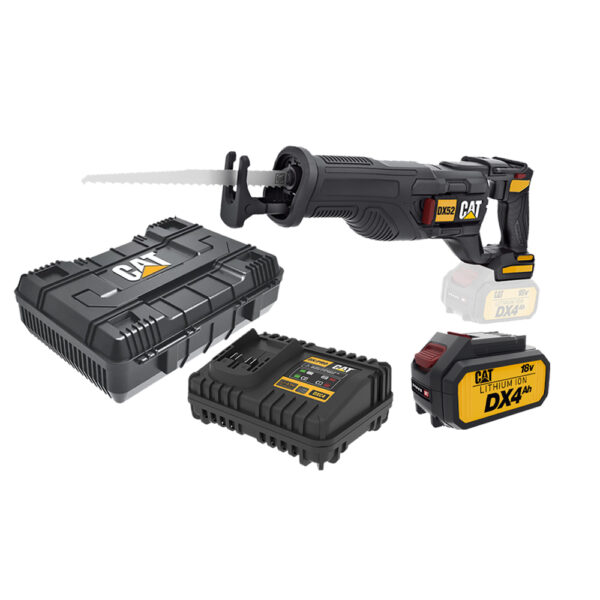 CAT Combo-10 Σπαθοσέγα DX52B + κασετίνα -50% + δώρο μπαταρία 4.0Ah DXB4 + δώρο φορτιστής DXC4