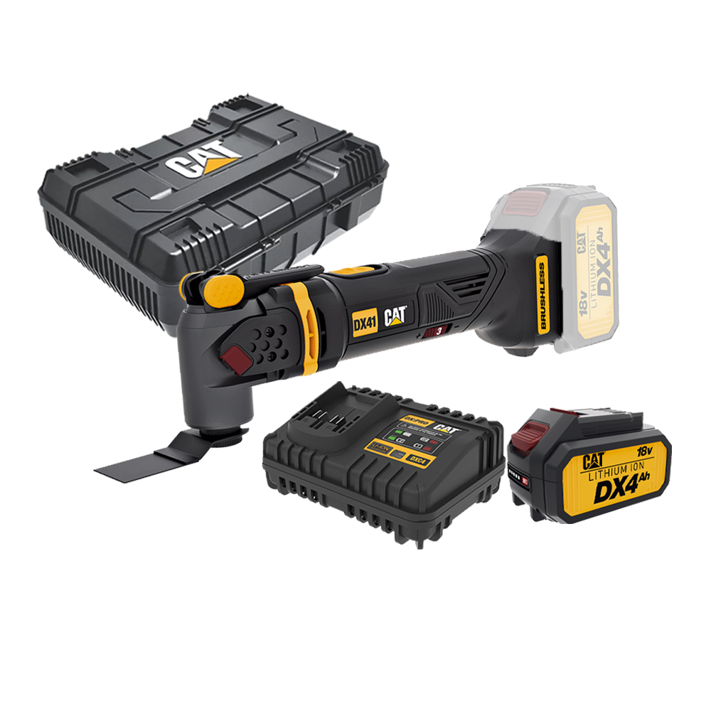 05-9878 CAT Combo-11 Πολυεργαλείο DX41B + κασετίνα -50% + δώρο μπαταρία 4.0ah DXB4 + δώρο διπλό φορτιστή DXC42 - Image 1