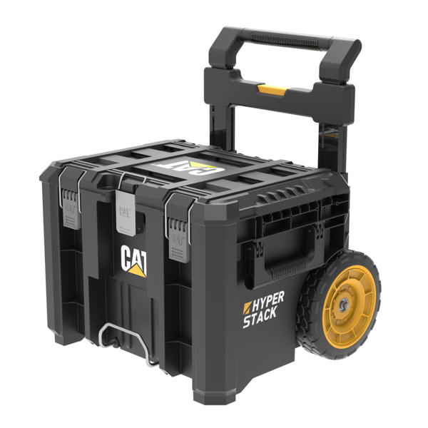 CAT Τροχήλατο πλαστικό μπαούλο μεταφοράς & αποθήκευσης εργαλείων Π56xB52,2xΥ65,5cm DA41004