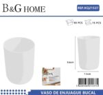 Θήκες οδοντόβουρτσας πλαστικές σε σετ 5Χ - White - 21537 - Image 2