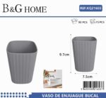 Θήκες οδοντόβουρτσας πλαστικές σε σετ 5Χ - Grey - 21603 - Image 2