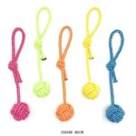Παιχνίδι σκύλου σχοινί με μπάλα - 40cm - 12pcs - 550548 - Image 2