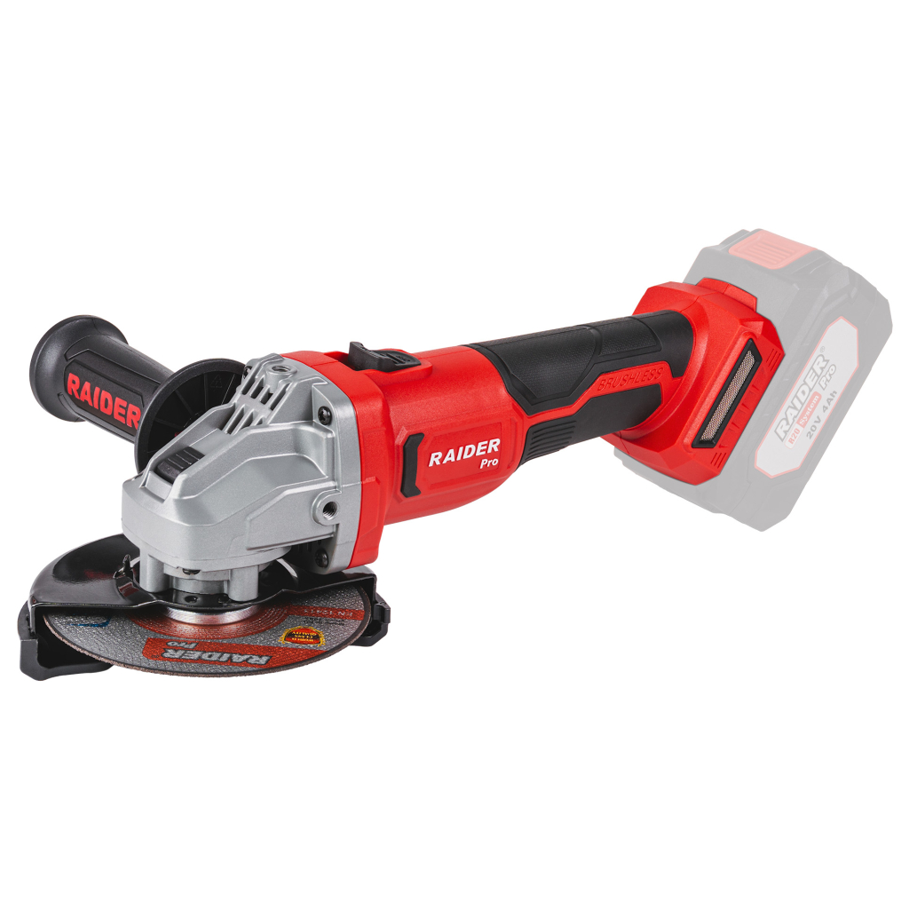 10-6432 RAIDER R20 Solo Γωνιακός τροχός 125mm RDP-PBAG20 Brushless 030229 - Image 1