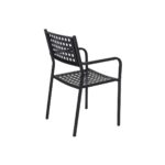 Πολυθρόνα "POLLINA" μεταλλική σε χρώμα ανθρακί 54x51x84 - Image 2