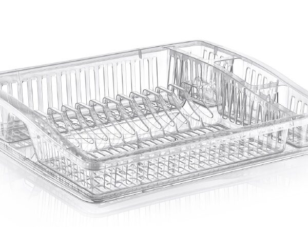 Πιατοθήκη μονή πλαστική διαφανές 46,2x36,7x10,8