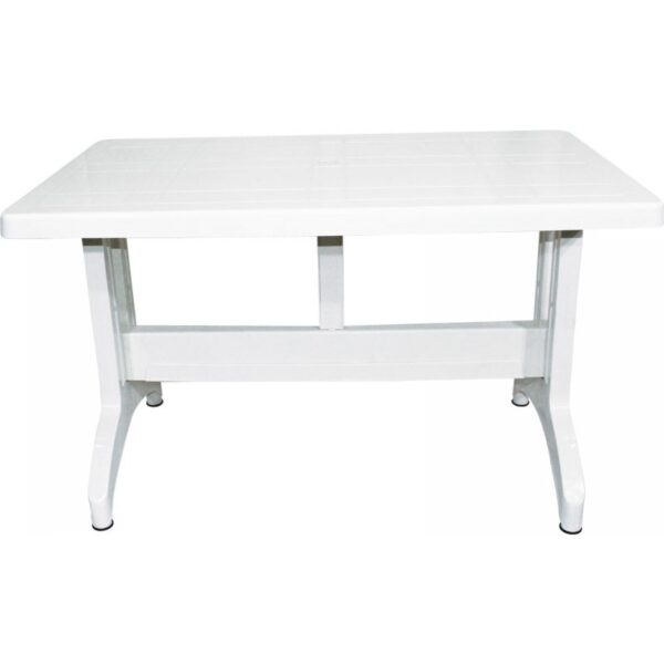 Τραπέζι "PLUTO" πλαστικό σε χρώμα λευκό 120x70