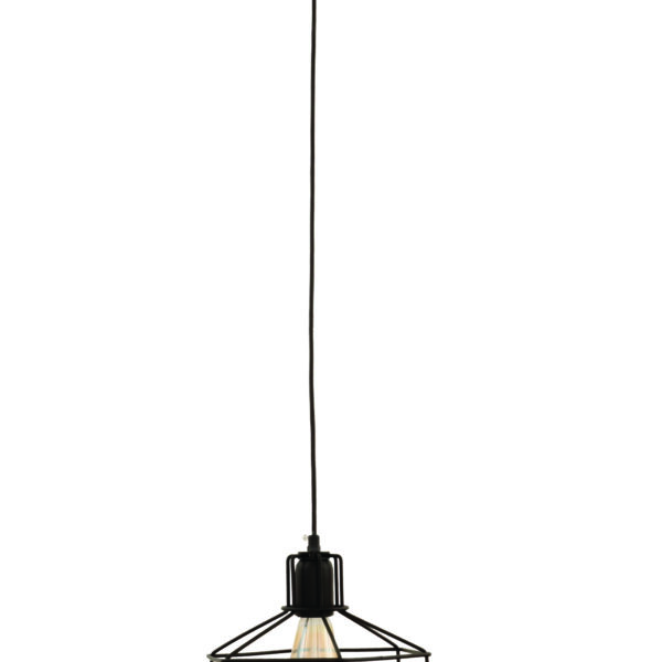 Φωτιστικό μονόφωτο "PERRO" από μέταλλο σε χρώμα μαύρο Ε27 Φ25Χ105