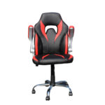 Πολυθρόνα "GAMING" από PVC σε χρώμα μαύρο/κόκκινο 67x72x127/137 - Image 2