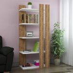 Ραφιέρα "DOUBLE" σε χρώμα σκούρο καρυδί 80x23x160 - Image 3