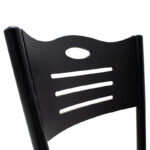 Καρέκλα "RONY" από μέταλλο/mdf σε χρώμα μαύρο 39x39x88 - Image 5