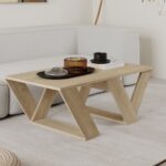 Τραπεζάκι σαλονιού "TRIANGLE" σε χρώμα σονόμα 110x60x40 - Image 2