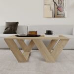 Τραπεζάκι σαλονιού "TRIANGLE" σε χρώμα σονόμα 110x60x40 - Image 3